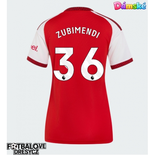 Arsenal Martin Zubimendi #36 Dámské Domácí Dres 2026-27 Krátký Rukáv Arsenal Martin Zubimendi #36 Dámské Domácí Dres 2026-27 Krátký Rukáv